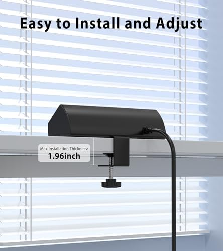 Maximize Efficiency with the 45 W Desk Clamp Charging Station – 4 PD USB-C Ports & 5 AC Outlets, ETL Listed Surge Protector for Ultimate Device Protection, 14 AWG Heavy-Duty Cord, Secure Fit for 1.9″ Tabletops (Black, 6 FT Cable) – Your All-in-One Power Solution for Home and Office