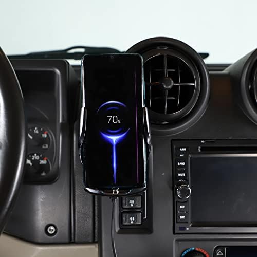 Ultimate Wireless Car Charger & Auto-Clamping Phone Holder for Hummer H2 (2003-2007) – Fast Charging & Secure Air Vent Mount for All Smartphones – Enhance Your Driving Safety & Convenience