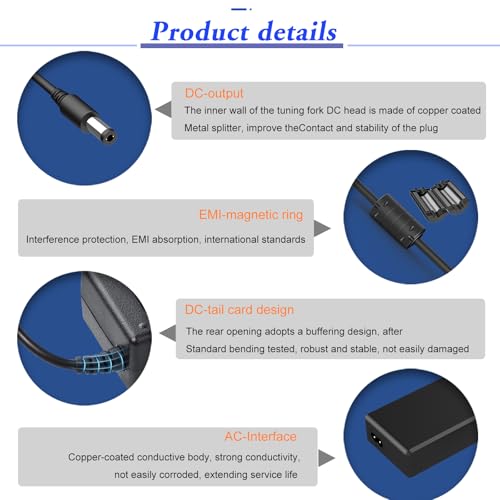 Ultimate 24 V AC/DC Power Supply Adapter for Logitech G-Series Racing Wheels – Reliable Charger for G920, G29, G25, G27, G923, G940 & Driving Force GT – Enhance Your Gaming Experience with Stable Performance and Superior Compatibility