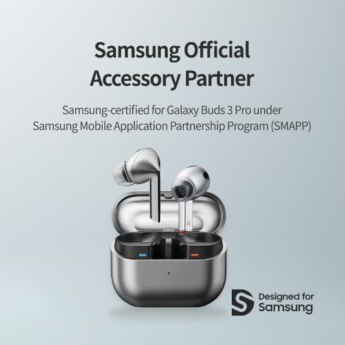 Upgrade Your Sound Experience with AZLA Sedna Earfit Crystal Ear Tips for Galaxy Buds 3 Pro – Premium Silicone Noise-Cancelling Accessories in Clear Pearl, Size L – 2 Pairs for Optimal Comfort and Enhanced Audio Clarity with SMAPP Certification