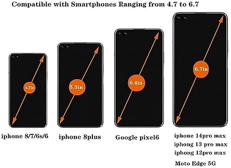 Tactical Admin Phone Platform: Versatile MOLLE Cell Phone Holder with H Harness Strap for 4.7″-6.7″ Smartphones – Ultimate Outdoor Convenience and Quick Access Solution