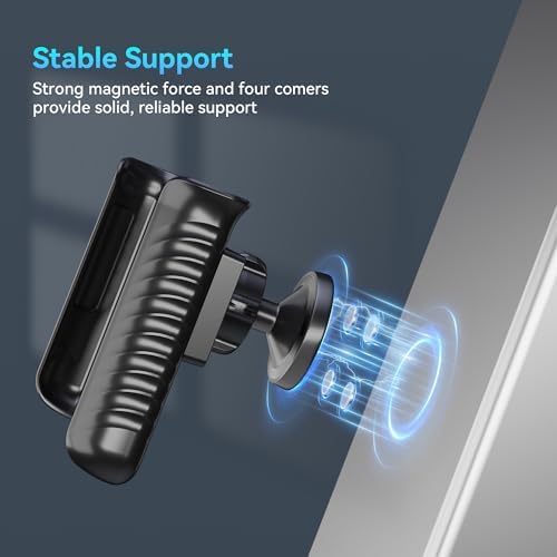 Revolutionary Magnetic Phone Holder for Active Lifestyles – 360° Rotatable Design with Memory Function for Gym, Golf Cart & Kitchen Use – Universal Compatibility for 4.0-7.2 Inch Devices – Hands-Free Convenience & Secure Grip on Metal Surfaces – Ideal Phone Mount for Fitness Enthusiasts & Home Chefs