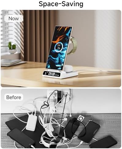 Ultimate 3-in-1 Wireless Charging Dock for Samsung: Fast Charge Galaxy S25 Ultra, Z Flip 7, and Galaxy Watch7 with Compact, Safe Design – Effortless Power-Up for Your Devices Anytime!
