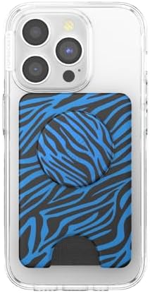 Transform Your Mobile Experience with the Butterfly Pea Blue Pop Sockets Phone Wallet – Stylish Grip, Mag Safe Integration, and Wireless Charging Ready Card Holder for Ultimate Convenience on the Go