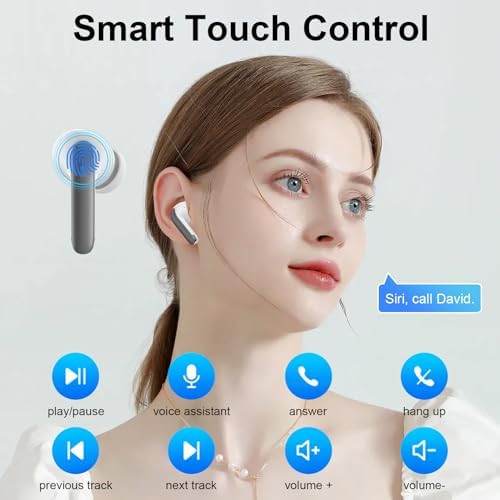 Premium Bluetooth 5.3 Sports Earbuds with IPX7 Waterproofing: Exceptional Noise Cancellation and 60 Hours Playtime – Ergonomic Fit for i Phone 15/16 & Samsung Galaxy S Series – Ultimate Sound Experience for Active Lifestyles and Outdoor Adventures