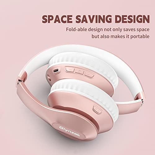 Transform Your Listening Experience: Glynzak Premium Wireless Over-Ear Headphones with 65-Hour Playtime, Hi-Fi Stereo Sound, and Custom EQ Settings – Perfect for Travel, Gaming, and Daily Use