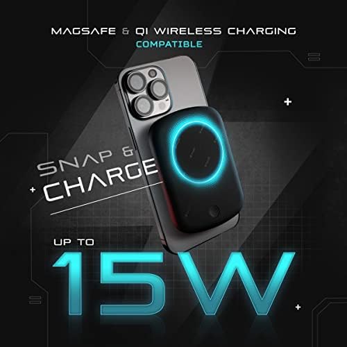 Futurizta Tech® Pixy Go 15 W Mag Safe-Compatible Wireless Power Bank – Ultra-Thin 5,000 m Ah Sakura Pink Charger with 20 W PD Fast Charging & 18 W Quick Recharge – Perfect for i Phone 14, 13, 12, and Air Pods – Stylish, Lightweight, and Efficient On-the-Go Power Solution