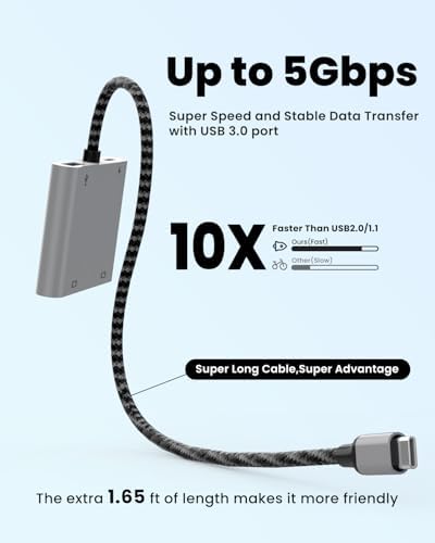 Fophmo Dual HDMI Adapter – 4 K@60 Hz USB C Hub with 100 W Power Delivery & USB-A Port for Enhanced Dual Screen Experience – Perfect for Gamers & Professionals Seeking Stunning Visual Clarity and Seamless Multitasking