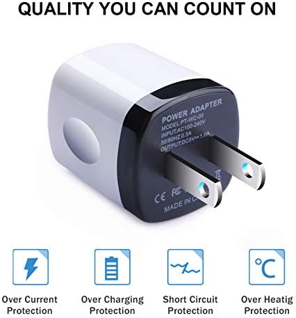 Fast Charging USB Charger Plug 10 Pack – Universal Wall Outlet Adapter for i Phone 16 Pro Max, Samsung Galaxy S25 Ultra, Google Pixel 9 a – Compact Design for Quick Power Boosting and Enhanced Device Compatibility