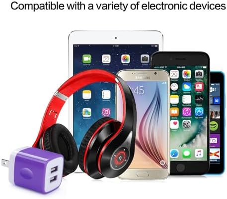 Dual-Port Fast Charging USB Wall Charger Block – 5 Pack, 2.1 A Adapter for i Phone, Samsung Galaxy, and Google Pixel Devices – Portable Power Solution for Home, Office, and Travel – Enhanced Compatibility and Safety Features