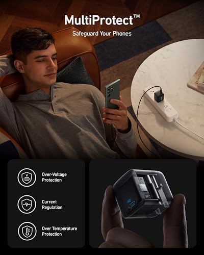 Anker 45 W USB-C Fast Charger Block – Foldable PPS Technology for Effortless Charging of i Phone 16/15 and Galaxy S24 Ultra, Achieve Lightning-Fast Super Charging 2.0 with Enhanced Device Compatibility and Safety Features