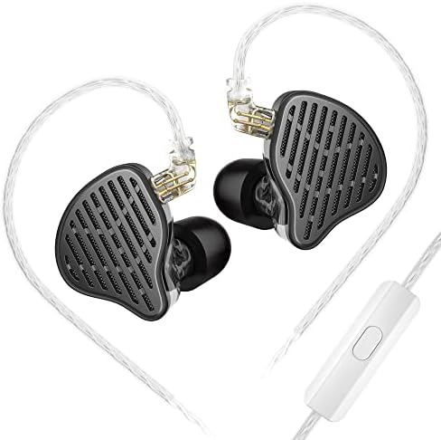 Revolutionize Your Audio Experience with KZ X HBB PR2 Planar Magnetic In-Ear Monitor Headphones – Premium Hi-Fi Alloy Shell Design, Removable Silver-Plated Cable for Enhanced Compatibility and Speed, Ergonomic Comfort for Long Listening Sessions