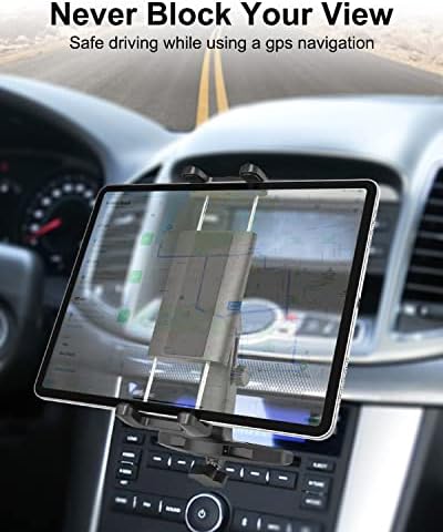 Transform Your Vehicle with the Premium Adjustable CD Slot Tablet Holder – 360° Rotating Mount for i Pad Pro, Galaxy Tab, and Smartphones (4-13″) – Unmatched Stability and Hands-Free Accessibility for Safe Driving and Entertainment on the Go