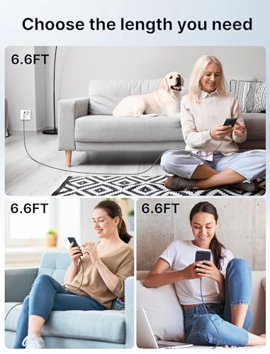 JSAUX Versatile 3-Pack USB C to USB C Cable Set – 100 W Fast Charging (10 ft, 6.6 ft, 3.3 ft) for Nintendo Switch, i Phone 16/15 Pro Max, Samsung Galaxy S25/S24, i Pad Pro – Durable, High-Speed Type C Charger Cables in Sleek Black Design for Ultimate Compatibility and Convenience