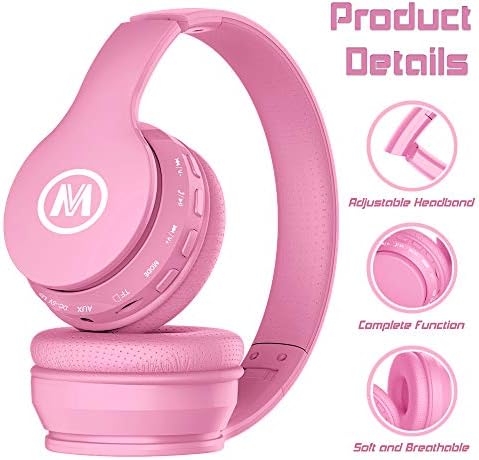 Vibrant Purple Bluetooth Headphones for Kids – Ultimate 60-Hour Playtime, Safe Volume Limiting, Foldable Over-Ear Design, Microphone & AUX Input – Perfect Wireless Headset for School, Home, and Travel Fun