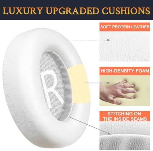 Upgrade Your Bose 700 Headphones with SOULWIT Luxurious Replacement Earpads – Premium Protein Leather & High-Density Foam for Optimal Noise Isolation and Comfort – Stylish Purple-Black Design Perfect for Audiophiles & Casual Listeners