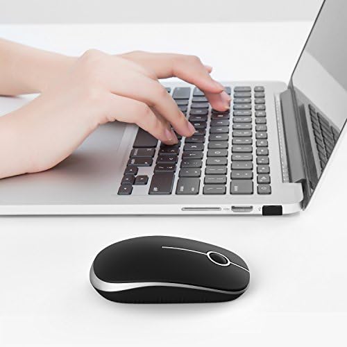 Sleek Vssoplor Wireless Mouse – Ultra-Slim Silent Optical Companion for Laptops & PCs | 2.4 GHz Nano Receiver, Perfect for Quiet Workspaces & Travel | Enhanced Compatibility for Windows, Mac & Linux