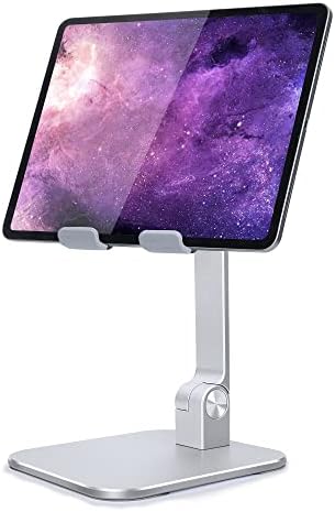 Revolutionize Your Workspace with the elitehood Aluminum i Pad Stand – Ultra-Stable, Adjustable Tablet Holder for Home & Office, Compatible with i Pad Pro 12.9, i Pad Air, Mini 6/5/4/3 in Sleek Black – Enhance Comfort & Productivity Effortlessly
