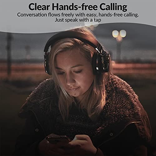 Silensys E7 Elite Wireless Over-Ear Headphones: Unmatched Active Noise Cancellation, Deep Bass Sound Experience, Luxurious Protein Ear Cushions, 30-Hour Battery Life – Your Perfect Bluetooth Companion for Travel, Work, and Daily Adventures in Elegant Black Design