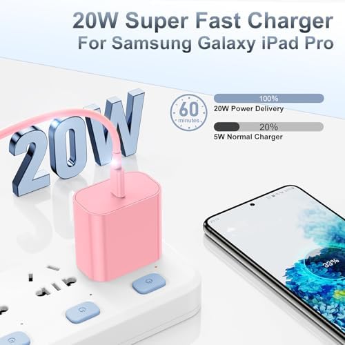 High-Efficiency 20 W USB-C Fast Charger for i Phone 16 & i Pad Pro – Versatile 6 ft & 10 ft Type C Charging Cables with Robust Wall Adapter for Quick Power Boosts – Perfect for i Phone 16 Pro Max, 15 Plus, and All i Pad Models – Maximize Your Charging Flexibility and Efficiency