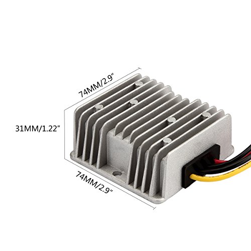 Ultimate 24 V 145 W DC-DC Voltage Regulator – Versatile Step Down/Up Converter (9 V-40 V to 24 V, 6 A) – Durable Waterproof Power Supply for Enhanced Golf Cart Performance and Accessory Compatibility
