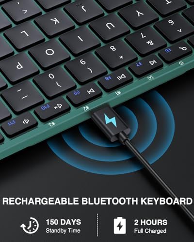 Portable Full-Size Proto Arc Bluetooth Keyboard XK01 – Foldable Wireless Keyboard with Numeric Keypad for i Pad, Tablets, Smartphones, and Laptops – Rechargeable Multi-Device Solution for Windows, i OS & Android – Ultimate Travel Companion for On-the-Go Professionals