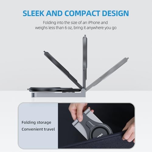 Revolutionize Your Charging Experience with the 3-in-1 Magnetic Wireless Charger – Foldable, Travel-Friendly Charging Station for i Phone 16/15/14/13/12, Apple Watch, and Air Pods – Mag Safe Compatible for Rapid Power-Up and Seamless Multi-Device Charging
