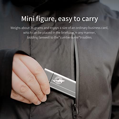 Experience Unmatched Speed and Portability with the Dogfish 512 GB Portable External SSD – Lightweight Aluminum Build, Blazing Fast 2400 MB/s Transfer Rates, Ideal for Mac, PC, and Laptop Users – Cutting-Edge 3 D NAND NVMe PCIe M.2 Technology for Unrivaled Reliability and Versatile Compatibility