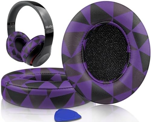 Transform Your Beats Studio Listening with Solo WIT Premium Replacement Ear Pads – Luxurious Soft Protein Leather Cushions Featuring Noise Isolation Memory Foam for Ultimate Comfort and Superior Sound Quality, Vibrant Orange Design for Enhanced Style with Studio 2 & 3 Headphones