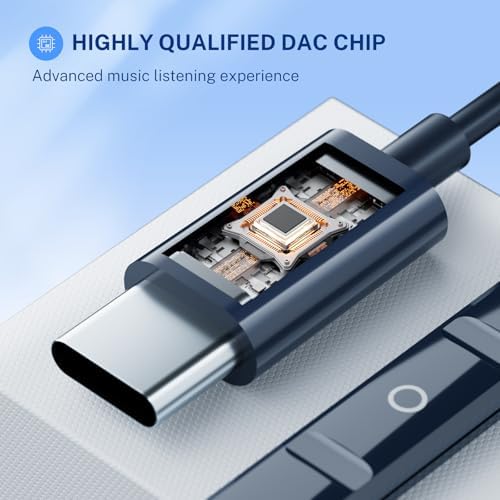 USB C Headphones – Type C Earbuds for i Phone 15/16 Pro Max and Samsung Galaxy S25 – Noise Isolation Stereo Wired Earphones with Built-in Microphone for Enhanced Audio Quality and Comfort – Perfect for Music Lovers and Podcast Enthusiasts – Ergonomic Design for Long-lasting Wear – Compatible with Android and i OS Devices