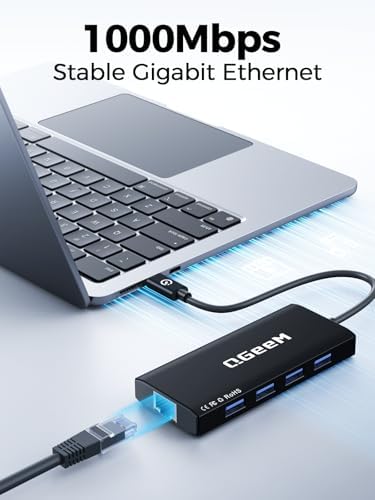 Unlock Seamless Connectivity with the QGee M 9-in-1 USB C Hub – The Ultimate Multi-Port Adapter for High-Speed Data Transfer, 4 K HDMI Output, and 100 W Power Delivery – Perfectly Compatible with Mac Book Pro, Air, i Pad, Dell, HP, Lenovo, and Chromebook – Compact, Stylish Blue Design for On-the-Go Professionals and Creatives