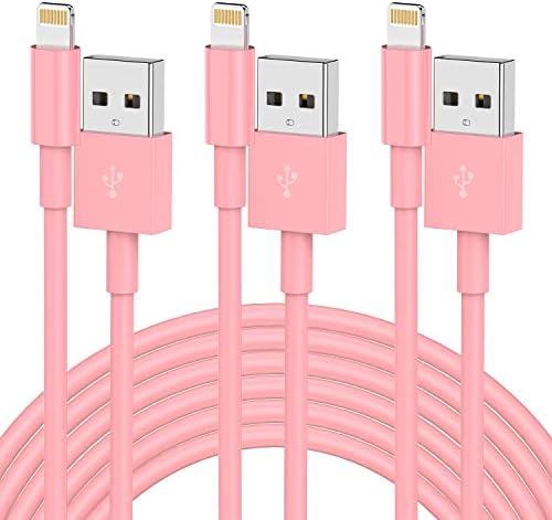 Upgrade Your Charging Game with 3-Pack 10 Ft MFi Certified i Phone Charger Cables – High-Speed USB to Lightning Power Cords for i Phone 14, 13, 12, 11 Pro Max, Mini & More – Durable, Flexible & Stylish Blue Design for Ultimate Convenience and Longevity