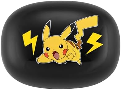 Pokémon-Themed Kids Bluetooth Earbuds with Microphone – Ultra-Lightweight Design for School, Travel, and Home Use – Portable Charging Case with Enhanced Device Compatibility for Seamless Audio Experiences