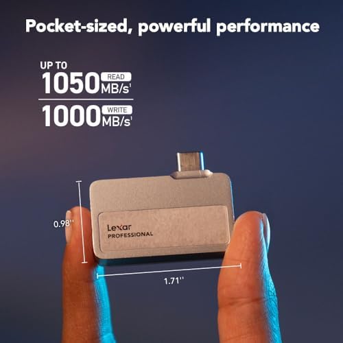 Elevate Your Connectivity with the Lexar Professional Go Portable USB-C Hub – Ultra-Compact 4-Port Design for Lightning-Fast Data Transfer Up to 10 Gbps – Perfect for Smartphones, PCs, Macs, and Tablets – Maximize Productivity On-the-Go!