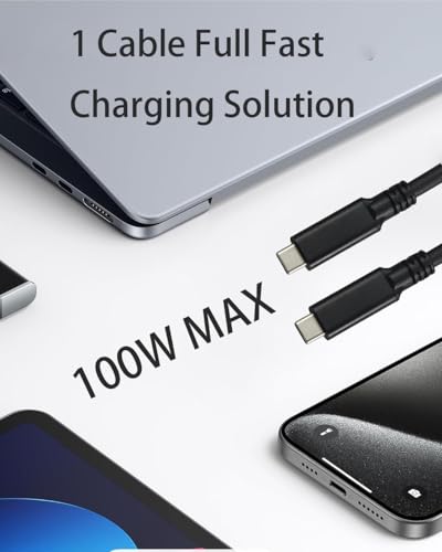 USB 4.0 to USB C Link Cable(24.6ft), 20Gbps 100W Fast Charging USB C Cable, 8K HD Display,Compatible with Oculus/Meta Quest Thunderbolt 4, iPhone 16/15 Pro Max Plus, MacBook – Enhanced Compatibility and Speed