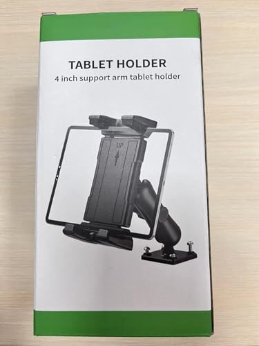 OHLPRO Heavy-Duty Car Tablet Holder – Versatile Mount for i Pad & Samsung Galaxy Tabs (5″-13″) – Ideal for Trucks, Business Presentations & Home Use – Adjustable Viewing Angles with Secure Drill Base for Ultimate Stability and Convenience