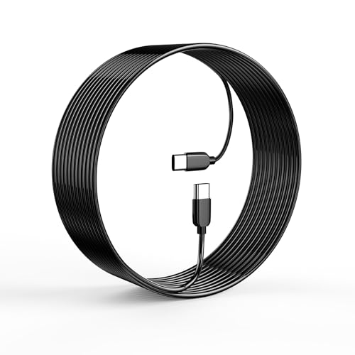 11.5 Feet USB-C to USB-C Charging Cable for Dash Cam – Premium Fast Charging & Data Transfer, Durable Design for Enhanced Device Compatibility, Sleek Black Finish, Tangle-Free Storage