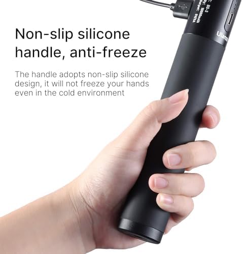 ULANZI BG-3 Multi-Function Battery Grip: 10,000 m Ah Power Bank for DSLR, Action Cameras & Smartphones – Ideal for Vlogging, Live Streaming, and Time-Lapse Photography with Ergonomic Design and Integrated Tripod Mount for Ultimate Stability
