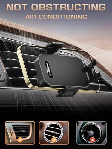 Topmake Car Phone Holder Mount,【2025 Upgrade】 3-in-1 Cell Phone Holder for Car, Dashboard Windshield, Suction Cup Hands-Free Car Phone Stand, Automobile Cradles Universal,Black – Enhanced Compatibility and Speed