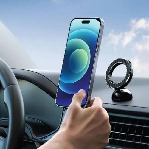 Versatile Mag-Safe Compatible Car Holder – One-Handed Operation for Seamless Navigation, Lightweight & Portable Design, Secure Magnetic Attachment for Safe Driving, Ideal for Travel and Daily Commutes – Sleek Black Finish
