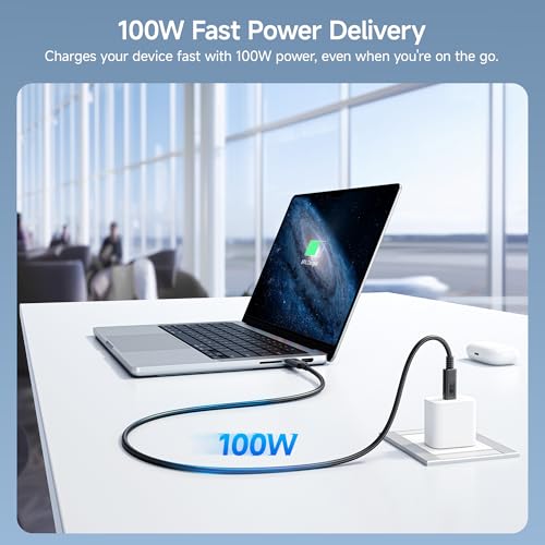 Experience Unmatched Performance with Cable Matters USB-IF Certified 10 Gbps Gen 2 USB C to USB C Cable – 3.3 ft, Supports 4 K@60 Hz Video, 100 W Fast Charging, and High-Speed Data Transfer for Seamless Connectivity and Enhanced Compatibility