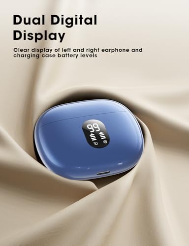 Elevate Your Audio Experience with ZZU 2025 Wireless Earbuds – Superior Big Bass Sound, Ultra-Lightweight Bluetooth Design, Extended 48-Hour Battery Life, IPX7 Waterproof for Active Lifestyles, AI-Enhanced Hands-Free Calling, Seamless Compatibility with i Phone & Android Devices for Music Lovers and Professionals