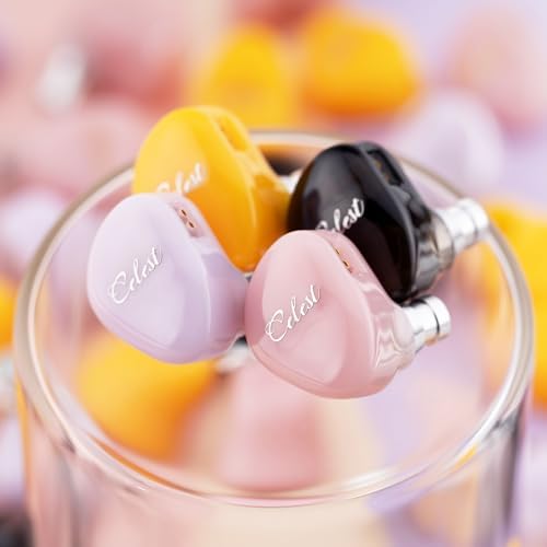 Ultimate Audio Revolution with QOA Celest Rue Premium In-Ear Monitors – Lightweight 6 mm Dynamic Driver Earbuds with Customizable Detachable Cable – Stylish Purple IEMs for Unmatched Hi-Fi Stereo Clarity Ideal for Musicians, Gamers, and Audiophiles – Experience Crystal-Clear Sound Across All Devices