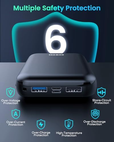 Ultimate 10000 m Ah Pocket Power Bank for Heated Vests and Jackets – Dual USB Portable Charger with LED Display for i Phone and Android Devices – Lightweight External Battery for Outdoor Adventure Enthusiasts