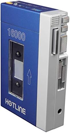 Replitronics Hotline Retro Power Bank – 16,000 m Ah Portable Charger with 10 W Fast Wireless Charging, Stylish Metallic Blue Finish, USB-C for Enhanced Compatibility, Charge 3 Devices Simultaneously – Perfect for Tech Enthusiasts and Nostalgia Lovers