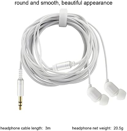 YOCUNKER Premium 3.5 mm Wired Earbuds with Extended 3-Meter Cable – Lightweight In-Ear Design for Superior Sound Quality – Compatible with Smartphones, Tablets, Laptops & TVs – Enjoy Freedom of Movement for an Immersive Listening Experience – Ideal for Music Lovers Seeking Pure Audio Without Microphone – Upgrade Your Sound Game Today!