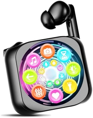 Cutting-Edge Bluetooth 5.4 Wireless Earbuds with Advanced Noise Cancellation & Intuitive Touch Control – IP5 Waterproof for All-Weather Performance, Immersive Deep Bass Sound, and Customizable 6 EQ Settings – Perfect for Active Lifestyles and Daily Use (Sleek Black)