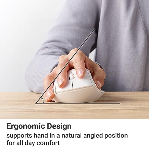 Elevate Your Productivity with the ELECOM Wireless Ergonomic Mouse – Silent Click, 2000 DPI Precision, 20-Month Battery Life, and Stylish White Design for PCs, Macs, and Laptops – Perfect for Home or Office Use