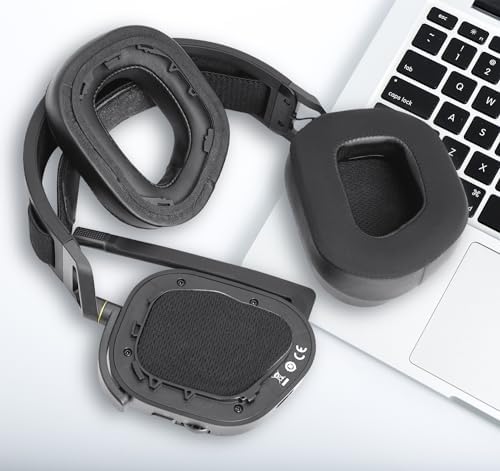 Ultimate Comfort Upgrade for Corsair HS80 RGB Gaming Headsets – Replacement Ear Pads with High-Density Noise-Canceling Foam and Breathable Mesh for Enhanced Sound Isolation and Long-Lasting Gaming Enjoyment