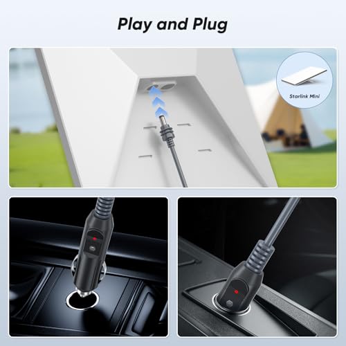 Starlink Mini Power Cable – 9.8 FT USB C to DC, 100 W Fast Charging, 18 AWG Pure Copper, PD Chip for Optimal Performance, Ideal for Outdoor Travel and Car Charging, Essential Accessory for Starlink Mini Kit Users